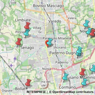 Mappa Via Martin Luther King, 20037 Paderno Dugnano MI, Italia (3.35563)