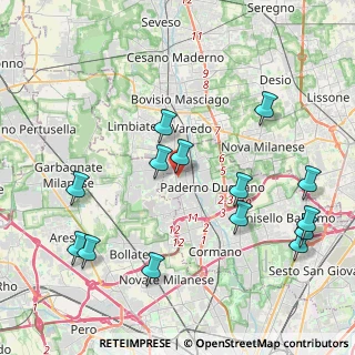 Mappa Via Martin Luther King, 20037 Paderno Dugnano MI, Italia (4.67643)