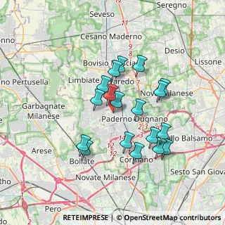 Mappa Via Martin Luther King, 20037 Paderno Dugnano MI, Italia (3.06778)