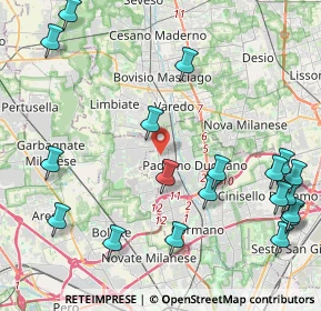 Mappa Via Martin Luther King, 20037 Paderno Dugnano MI, Italia (5.39737)