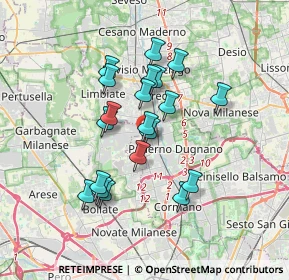 Mappa Via Martin Luther King, 20037 Paderno Dugnano MI, Italia (2.9525)