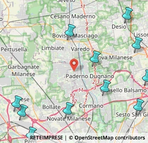 Mappa Via Martin Luther King, 20037 Paderno Dugnano MI, Italia (6.74857)