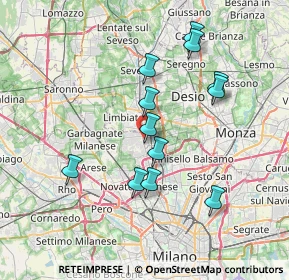Mappa Via Martin Luther King, 20037 Paderno Dugnano MI, Italia (6.79417)