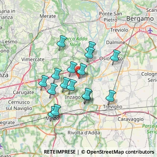 Mappa Via Don Fumagalli, 20060 Pozzo d'Adda MI, Italia (6.1975)
