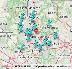 Mappa Via Valtellina, 20037 Paderno Dugnano MI, Italia (3.14235)