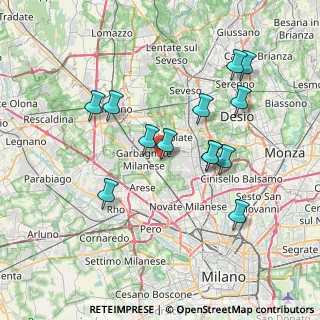 Mappa Via Mascagni, 20030 Senago MI, Italia (7.03615)