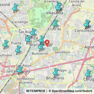 Mappa Viale Ugo Foscolo, 20052 Monza MB, Italia (2.888)
