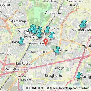 Mappa Viale Ugo Foscolo, 20052 Monza MB, Italia (1.95538)