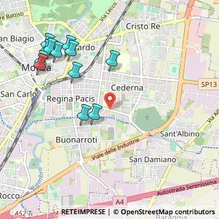 Mappa Viale Ugo Foscolo, 20052 Monza MB, Italia (1.22083)