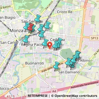Mappa Viale Ugo Foscolo, 20052 Monza MB, Italia (0.9225)