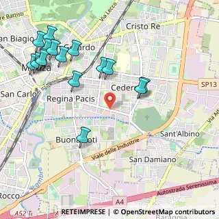 Mappa Viale Ugo Foscolo, 20052 Monza MB, Italia (1.23688)