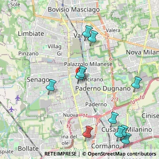 Mappa Via Palmiro Togliatti, 20037 Paderno Dugnano MI, Italia (2.54364)