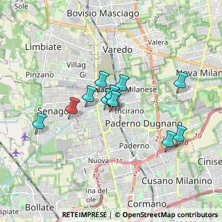 Mappa Via Palmiro Togliatti, 20037 Paderno Dugnano MI, Italia (1.43727)