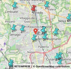 Mappa Via Palmiro Togliatti, 20037 Paderno Dugnano MI, Italia (2.70063)