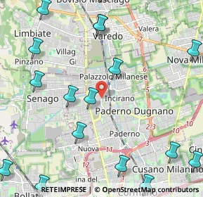 Mappa Via Palmiro Togliatti, 20037 Paderno Dugnano MI, Italia (2.98412)