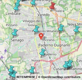 Mappa Via Palmiro Togliatti, 20037 Paderno Dugnano MI, Italia (3.35053)