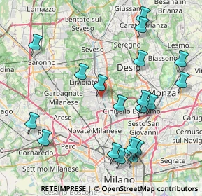 Mappa Via Palmiro Togliatti, 20037 Paderno Dugnano MI, Italia (9.2385)
