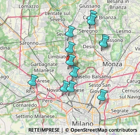 Mappa Via Palmiro Togliatti, 20037 Paderno Dugnano MI, Italia (6.73583)