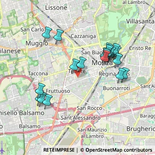 Mappa Via Ticino, 20052 Monza MB, Italia (1.9625)