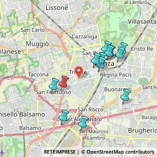 Mappa Via Ticino, 20052 Monza MB, Italia (1.91615)