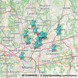 Mappa Via Ticino, 20052 Monza MB, Italia (5.15357)