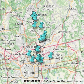 Mappa Via Ticino, 20052 Monza MB, Italia (6.58526)