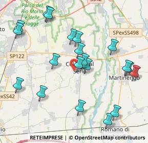 Mappa Via Milano, 24055 Cologno Al Serio BG, Italia (4.378)