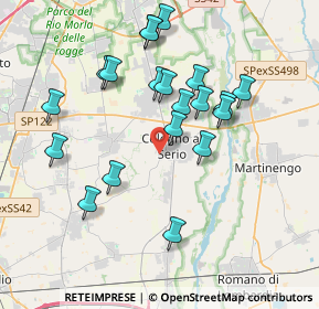 Mappa Via Milano, 24055 Cologno Al Serio BG, Italia (3.661)