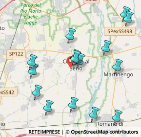 Mappa Via Milano, 24055 Cologno Al Serio BG, Italia (4.498)