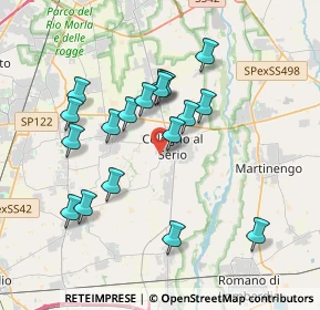 Mappa Via Milano, 24055 Cologno Al Serio BG, Italia (3.45778)