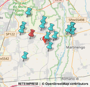 Mappa Via Milano, 24055 Cologno Al Serio BG, Italia (3.372)