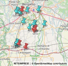 Mappa Via Milano, 24055 Cologno Al Serio BG, Italia (7.93611)