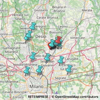 Mappa Via Val Seriana, 20052 Monza MB, Italia (5.3375)
