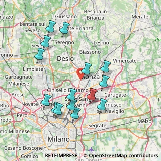 Mappa Via Val Seriana, 20052 Monza MB, Italia (7.69)