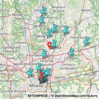 Mappa Via Val Seriana, 20052 Monza MB, Italia (9.323)