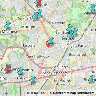 Mappa Via Val Seriana, 20052 Monza MB, Italia (3.302)