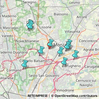 Mappa Via Val Seriana, 20052 Monza MB, Italia (3.49333)