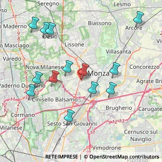 Mappa Via Val Seriana, 20052 Monza MB, Italia (4.36308)