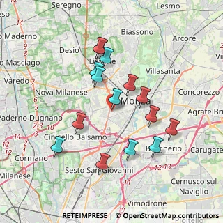 Mappa Via Val Seriana, 20052 Monza MB, Italia (3.40067)