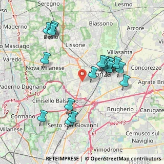 Mappa Via Val Seriana, 20052 Monza MB, Italia (3.90105)