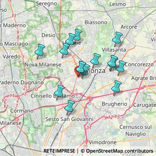 Mappa Via Val Seriana, 20052 Monza MB, Italia (3.08333)