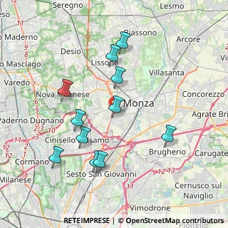 Mappa Via Val Seriana, 20052 Monza MB, Italia (3.76455)