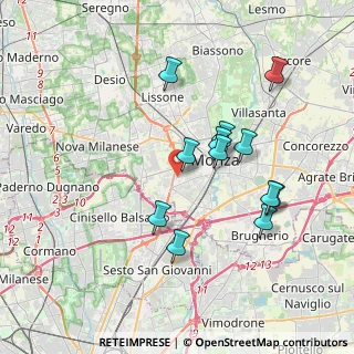 Mappa Via Val Seriana, 20052 Monza MB, Italia (3.43917)