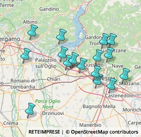 Mappa Via Prospero Rizzini, 25046 Cazzago San Martino BS, Italia (14.1325)