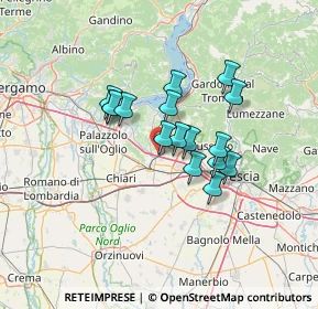 Mappa Via Prospero Rizzini, 25046 Cazzago San Martino BS, Italia (9.9725)
