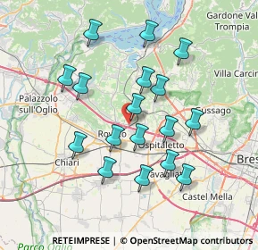 Mappa Via Prospero Rizzini, 25046 Cazzago San Martino BS, Italia (6.72176)