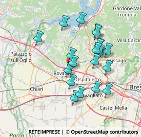 Mappa Via Prospero Rizzini, 25046 Cazzago San Martino BS, Italia (6.543)