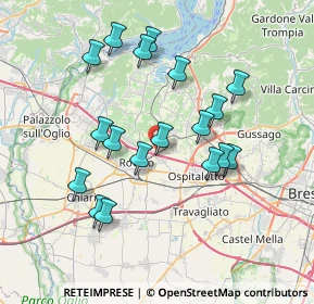 Mappa Via Prospero Rizzini, 25046 Cazzago San Martino BS, Italia (6.99389)