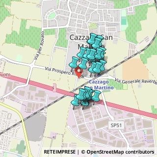 Mappa Via Prospero Rizzini, 25046 Cazzago San Martino BS, Italia (0.31071)