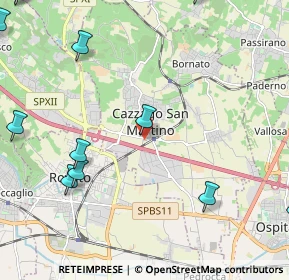 Mappa Via Prospero Rizzini, 25046 Cazzago San Martino BS, Italia (3.24917)